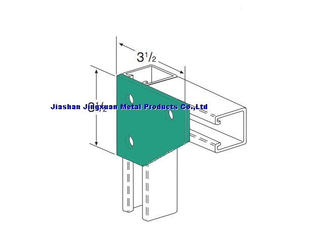 3 hole corner gusset plate