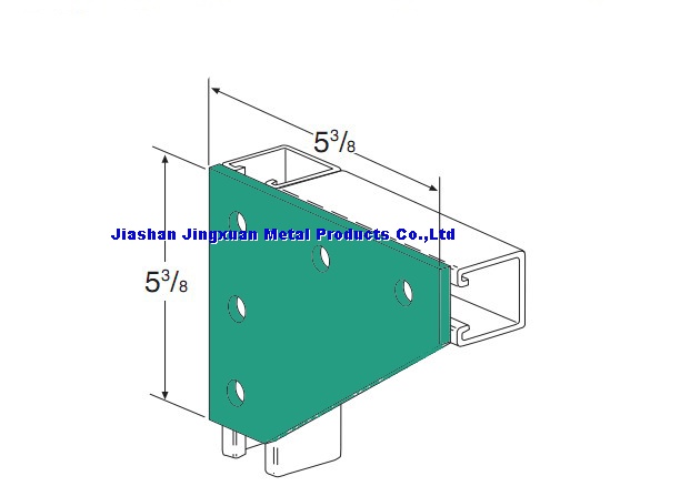 5 hole corner gusset plate